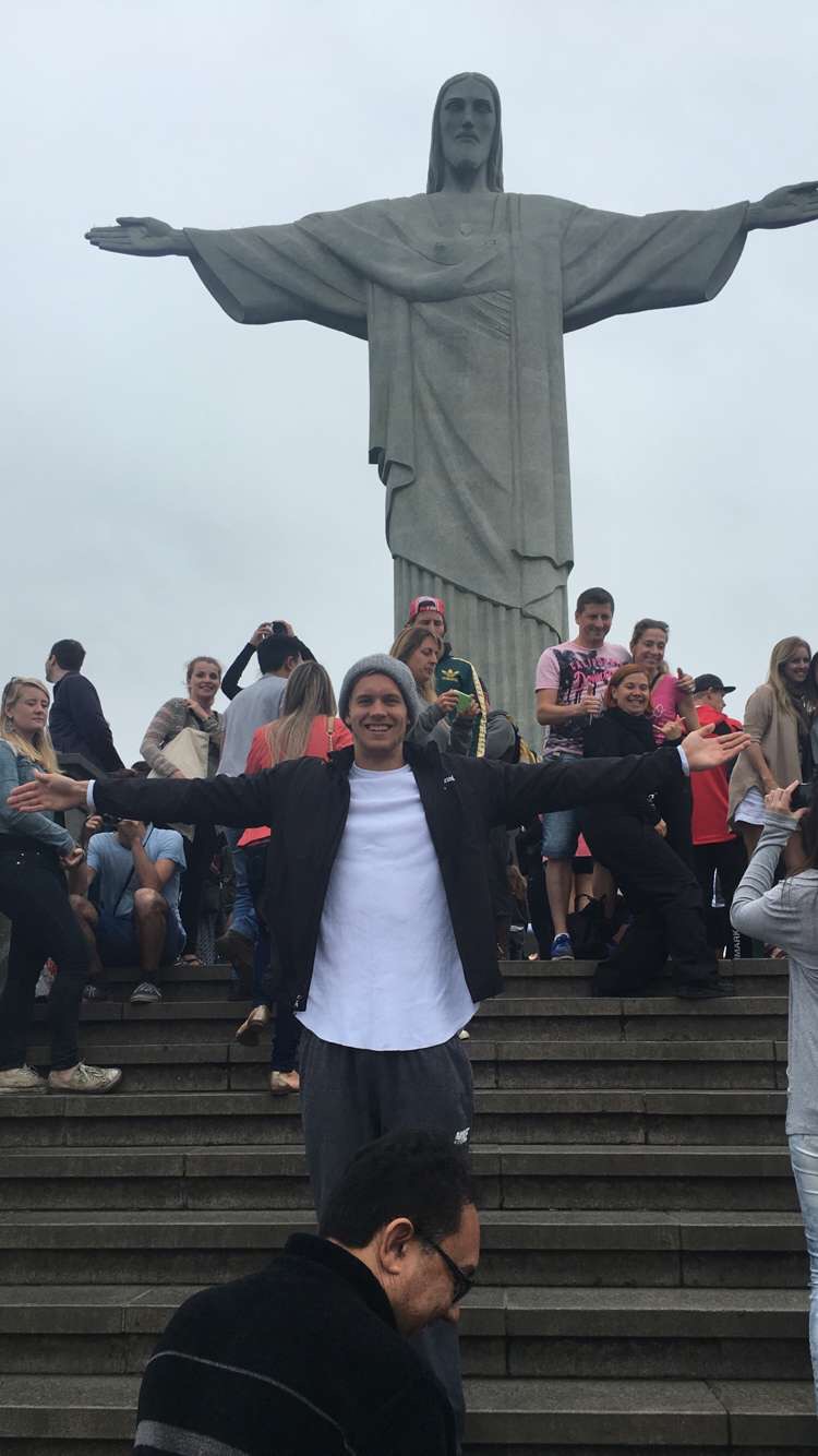 At Christ the Redeemer just before the start of the Olympics