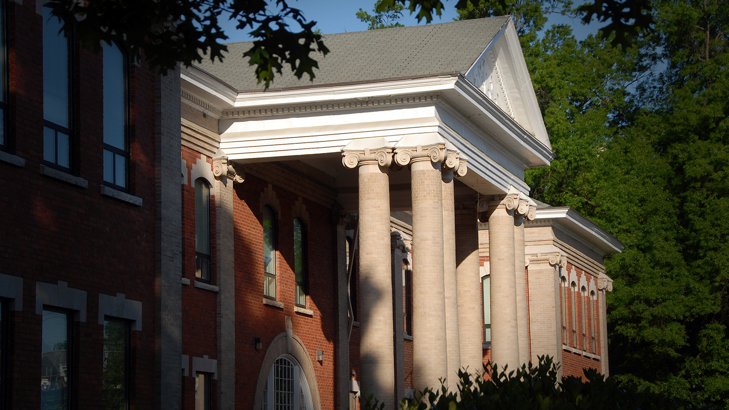 An exterior image of Winston Hall
